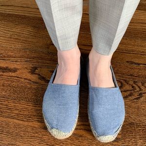 Soludos for JCrew denim flat espadrilles